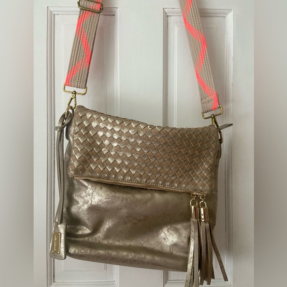 Liz Soto Metallic Shoulder Bag